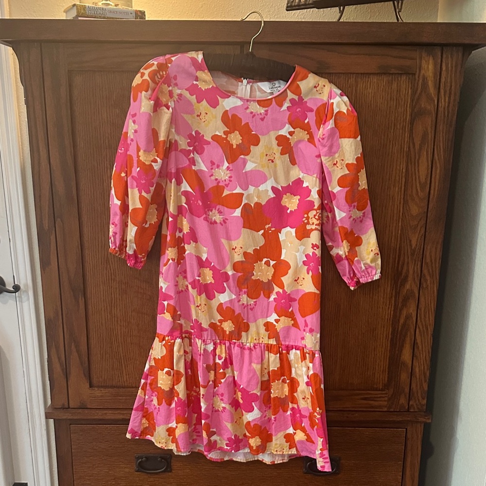 LaRoque Floral Shift Top in Pink & Orange